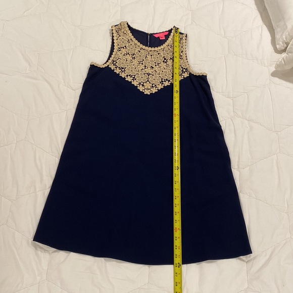 Lilly Pulitzer Nala Dress Size 4 Navy Gold - Picture 9 of 9